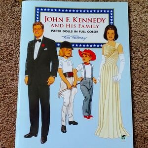 John F. Kennedy And His Famiky Paper Dolls In Full Color Book